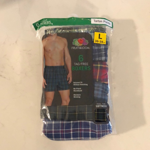 Fruit of the Loom Tag-Free Boxers - 6-pack - Picture 1 of 4